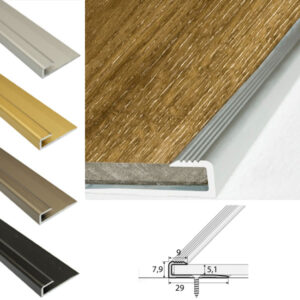 Aluminium Door Floor Threshold For Luxury Click Vinyl Flooring