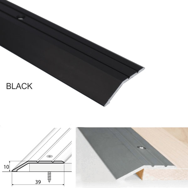 Black Aluminium Door Floor Trim Carpet Thresholds Ramp