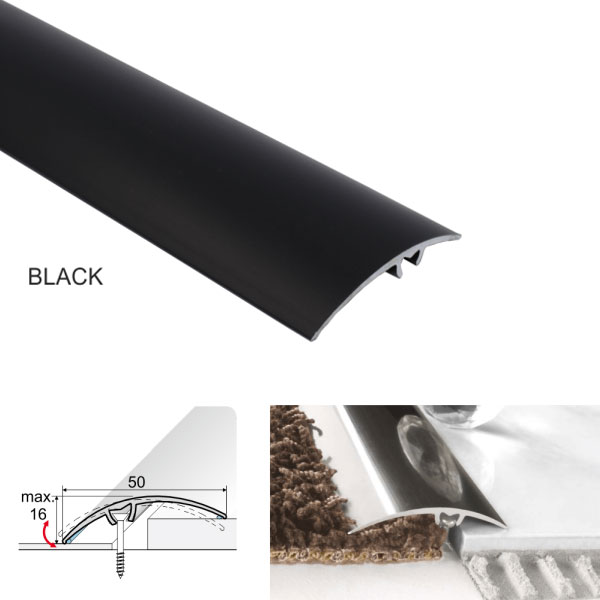 BlackAluminiumDoorFloorTrim