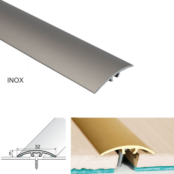 Inox Aluminium Threshold Strips for Wooden