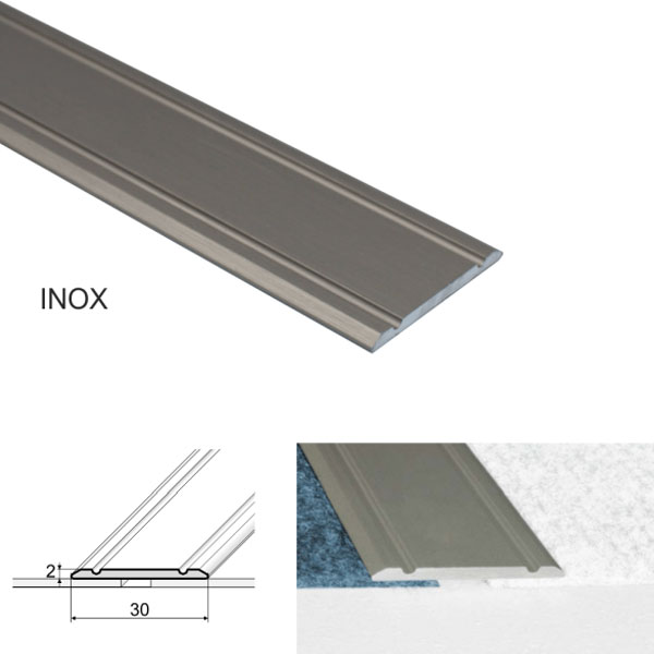 InoxSelf Adhesive Aluminium Flat Door Threshold