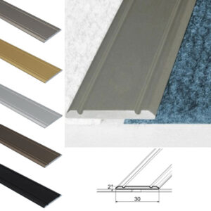 Aluminium Flat Floor Transition Strip for Laminate & Vinyl Flooring