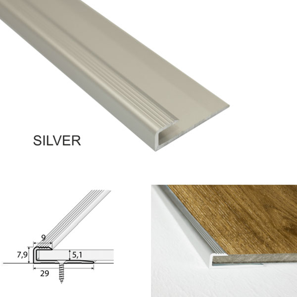 SilverAluminiumDoorFloorThreshold