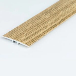 1.8m Aluminium Flat Wood Effect Door Edging Bar Trim Laminate Threshold
