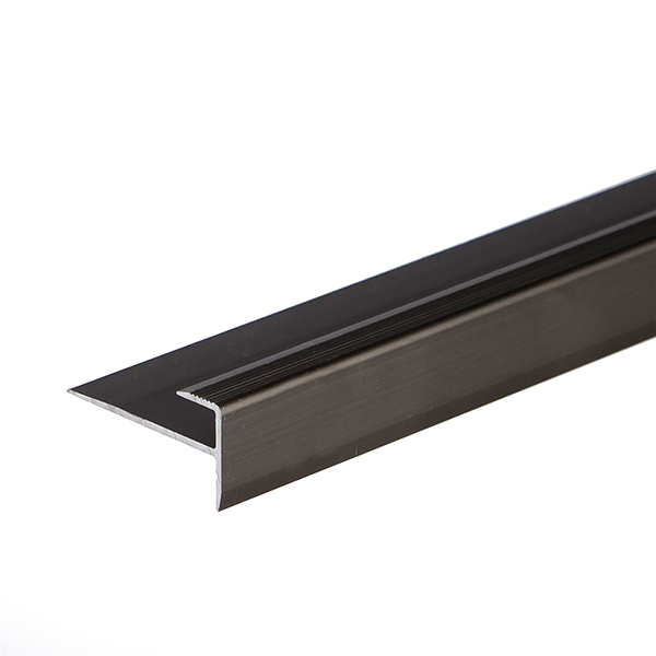 14mm Anodised Aluminium Carpet Edge Nosing Cover Strip Door Floor Bar Trim Brown