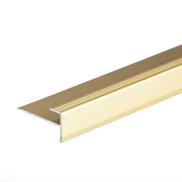 14mm Anodised Aluminium Carpet Edge Nosing Cover Strip Door Floor Bar Trim Gold