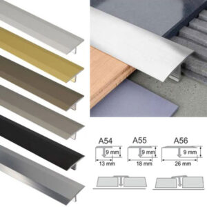 18mm Aluminium T-Bar Threshold Trim – Tile Transition Profile