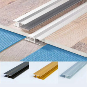29mm Anodised Aluminium Twin Grip Door Effect Floor Bar Laminate Connector Trim