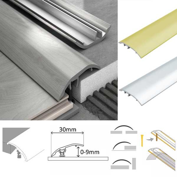 30mm Aluminium Door Bar Threshold Strip for Multi-Purpose Floor Trim