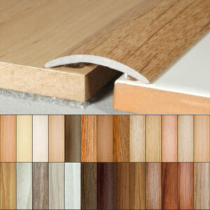 30mm Aluminium Wood Effect Floor Edging Bar – Self Adhesive