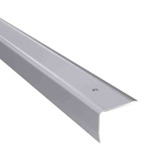 40mm x 30mm Anti-Slip Anodised Aluminium Stair Step Nosing Edge Trim Silver
