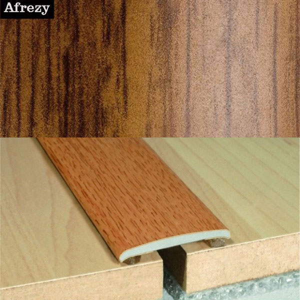Afrezy Aluminium Wood Effect Self Adhesive Door Threashold Door Floor Trim