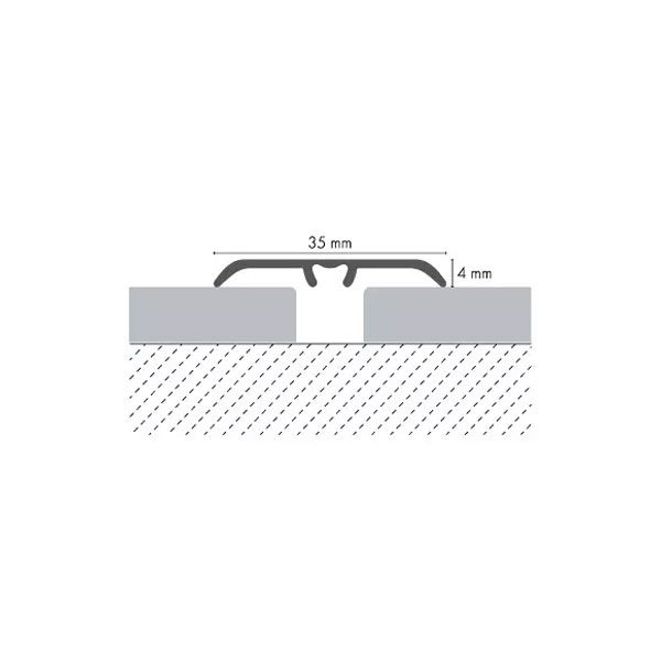 Aluminium Floor Transition Strip Door Bar for Laminate, Tiles & Wood Floors - Image 2