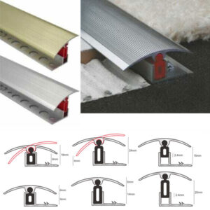 Aluminium Door Threshold T Bar Trim Adjustable Easy Clip