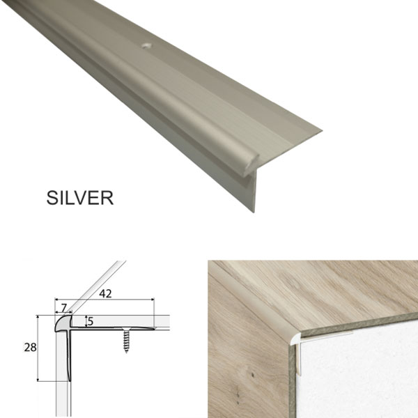Aluminium Stair Nosing for Luxury Click Vinyl Flooring - Image 10