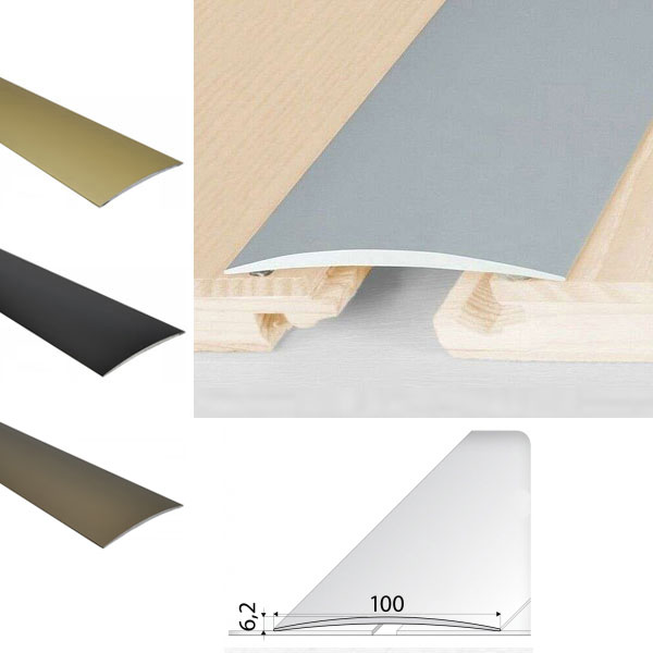 Aluminium Self Adhesive Door Threshold Floor Trim for wooden, laminate, vinyl, Tiled Floors