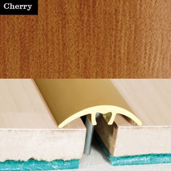 Aluminium Wood Effect DoorThresholdforLaminate toCarpetFloor