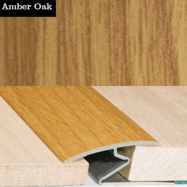 Aluminium Wood Effect Door Thresholds For Vinyl, Carpet, Laminate