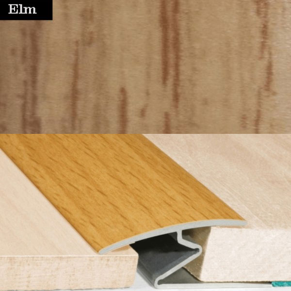 Aluminium Wood Effect Door Thresholds For Vinyl, Carpet, Laminate