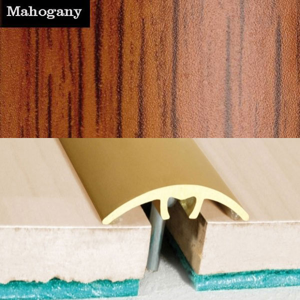 Aluminium Wood Effect DoorThresholdforLaminate toCarpetFloor