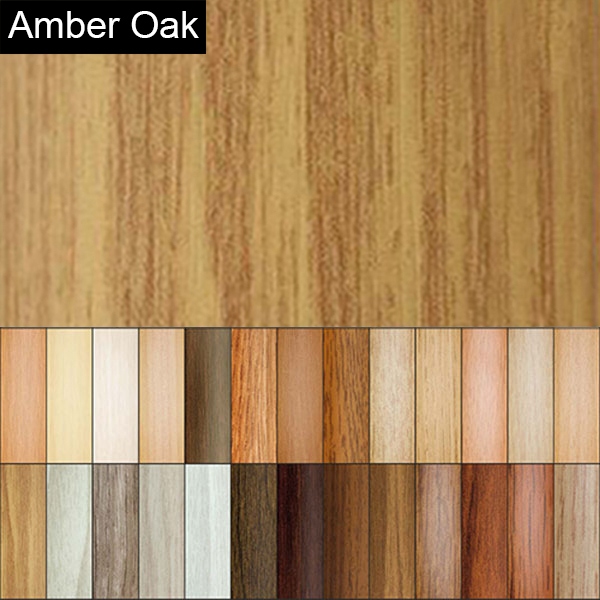 Amber Oak 2mm Thick Aluminium Wood Effect Door Floor Bar Edge Trim Threshold
