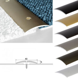Anodised Aluminium Door Threshold Floor Bar Edge Trim - 40mm