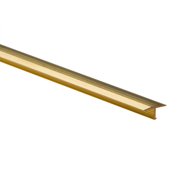Anodized GoldT Bar 1m Aluminium Threshold Trim Door Strip Profile