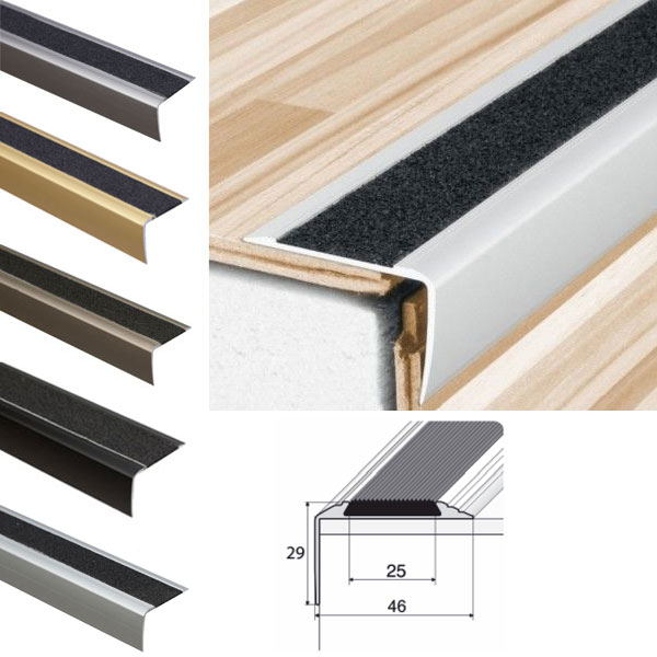 Anti-Slip Aluminium Stair Nosing Edge Trim