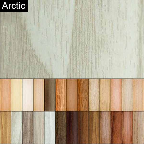 Arctic 2mm Thick Aluminium Wood Effect Door Floor Bar Edge Trim Threshold