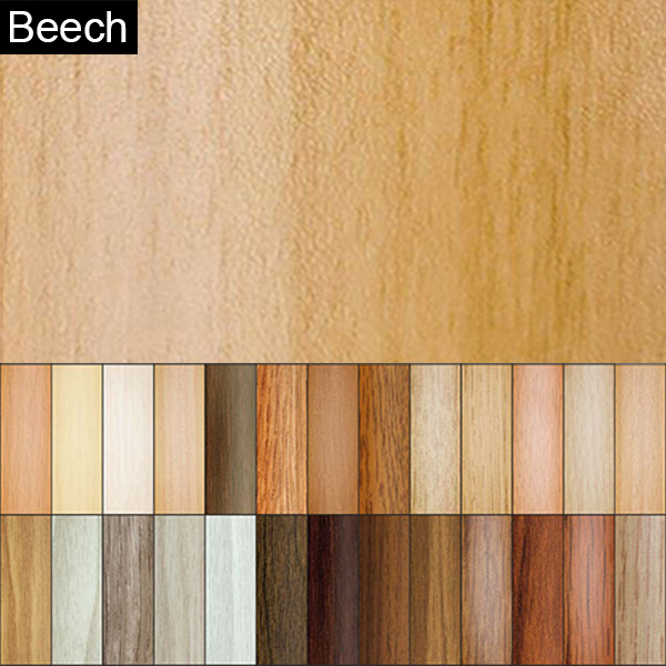 Beech 2mm Thick Aluminium Wood Effect Door Floor Bar Edge Trim Threshold
