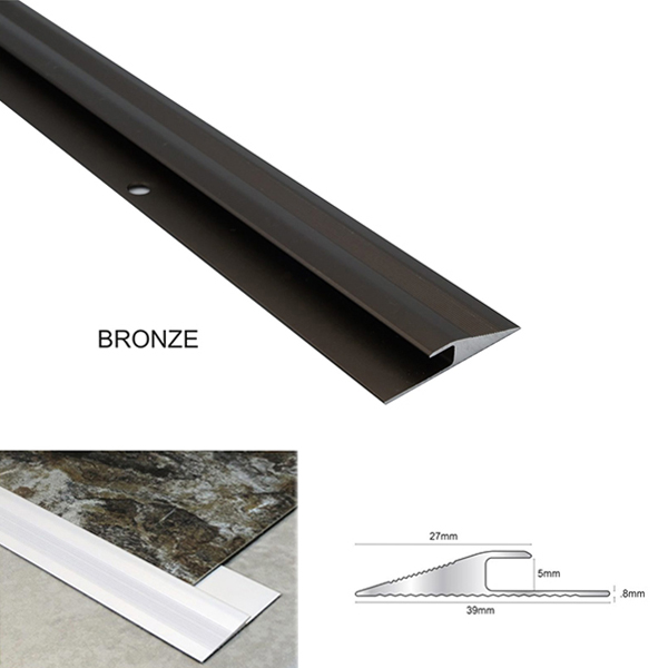 Bronze Click Vinyl Flooring Edge Profile Reducer Trim Threshold Door Bar Lvt