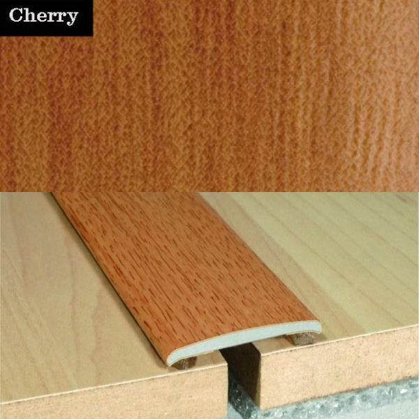 CherryAntiqueOak 35mmFlatAluminiumWoodEffectDoorThreasholdsSelfAdhesive