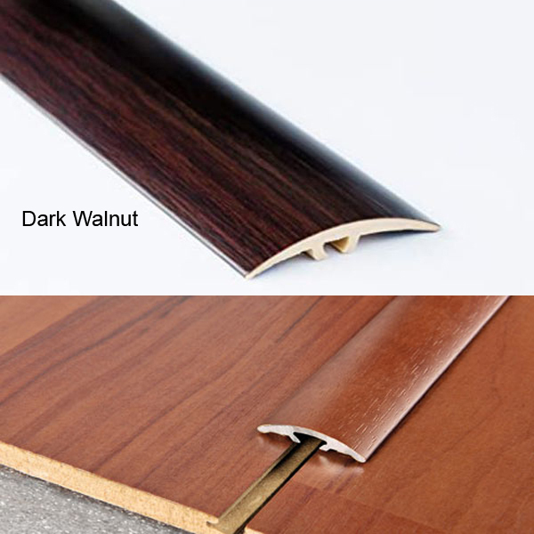 Dark Walnut Wood Effect Door Edging Floor Trim Threshold - 40mm Self-Adhesive