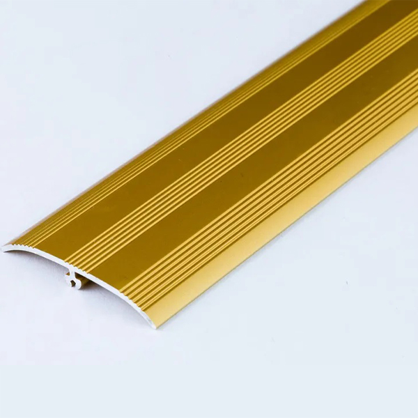 Gold 37mm Aluminium Door Threshold Transition Strip Laminate Tiles Carpet Cover