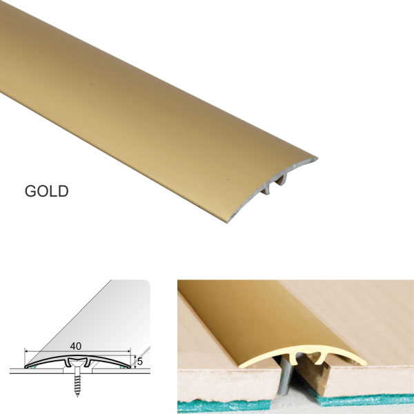 Gold 40mm Anodised Aluminium Door Threshold