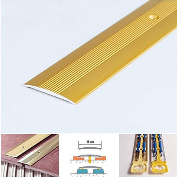 Gold Aluminium Threshold Carpet Cover Excellent Finishing For Home Or Commercial Use