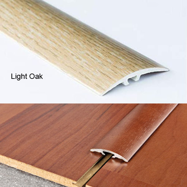 Light Oak Wood Effect Door Edging Floor Trim Threshold - 40mm Self-Adhesive