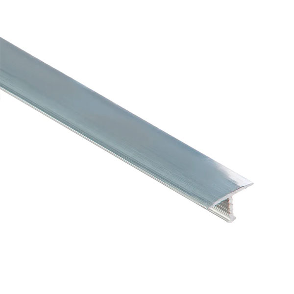 Natural AluminiumT Bar 1m Aluminium Threshold Trim Door Strip Profile
