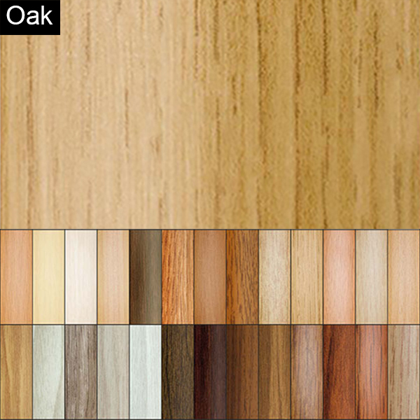 Oak 2mm Thick Aluminium Wood Effect Door Floor Bar Edge Trim Threshold