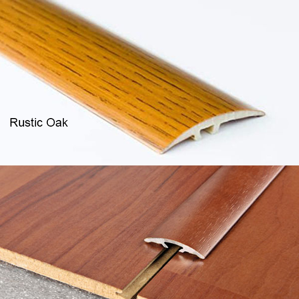 Rustic Oak Wood Effect Door Edging Floor Trim Threshold - 40mm Self-Adhesive