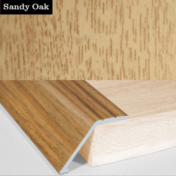 SandyoakAluminiumWoodEffectDoorFloorTrimCarpetThresholdRampTransition