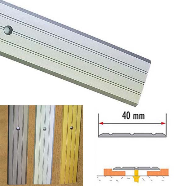 SilverAluminium Robust Rail Drilled For Doorways And Room Entryways