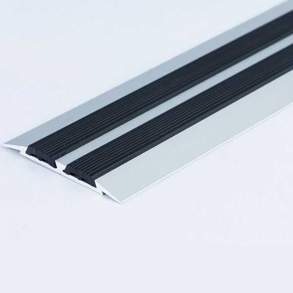 SilverFlat Carpet Door Aluminium Threshold Floor Edging Bar Trim Strip