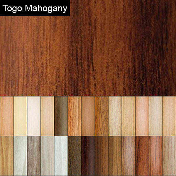 Togo mahogany 2mm Thick Aluminium Wood Effect Door Floor Bar Edge Trim Threshold