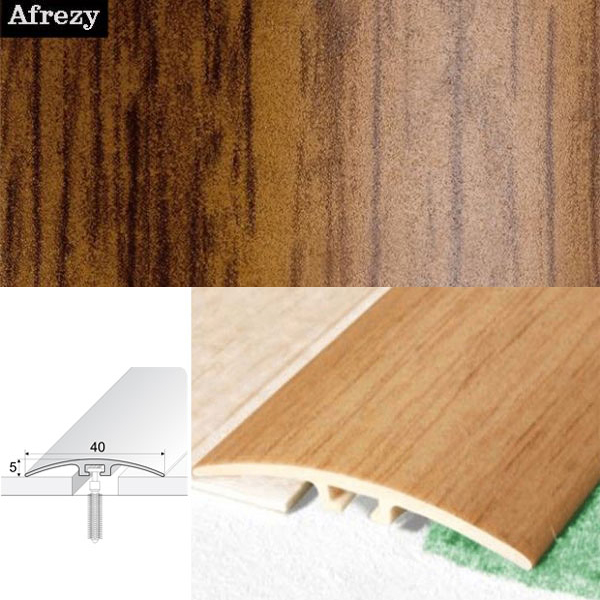 UPVC Wood Effect Door Threshold Trim for Flooring Edges