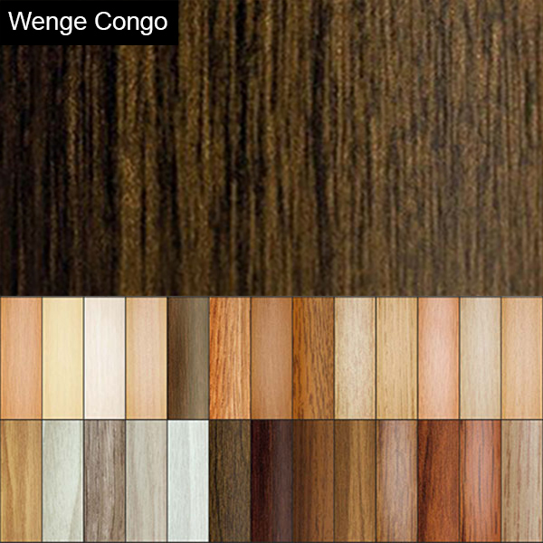 Wenge Conge 2mm Thick Aluminium Wood Effect Door Floor Bar Edge Trim Threshold