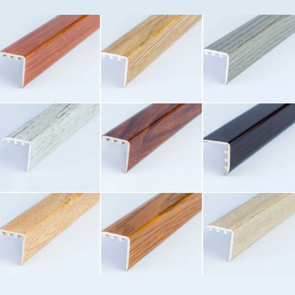 30 x 30mm UPVC Wood Effect Stair Edge Nosing Trim Edge Nosing