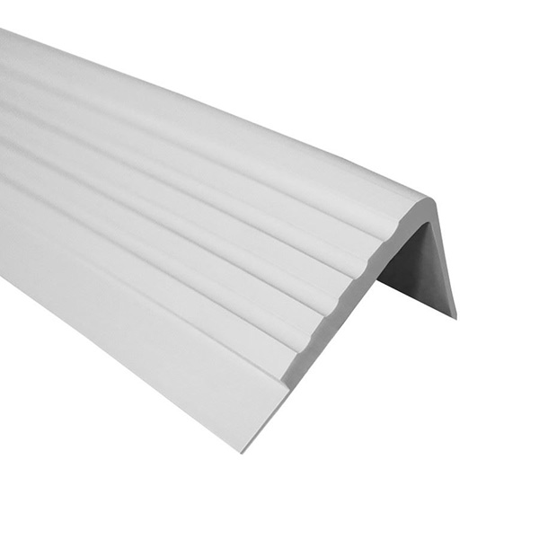 50mm x 45mm Anti Slip PVC Rubber Stair Angle Edge Nosing Trim Grey