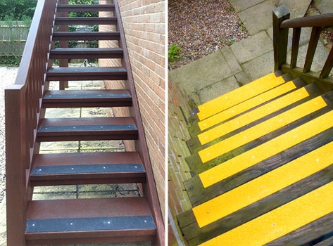 Heavy Duty 90mm Medium Grit Non Slip Decking Strips - Image 2