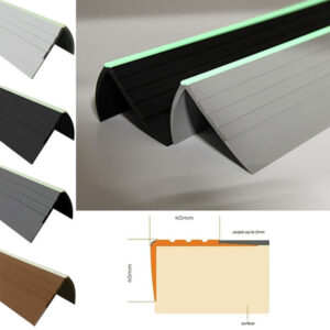 Anti-Slip PVC Bullnose Stair Nosing – Rubber Angle Edge Trim